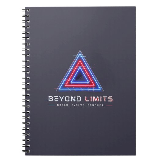 Carnet de notes Triangle Néo-cyberpunk (Devant)
