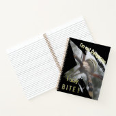 Carnet de notes Wasp Spider de près avec texte per (Intérieur)