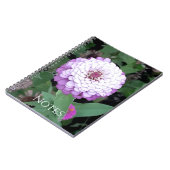 Carnet de notes Zinnia lavande (Côté gauche)