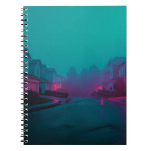 Carnet de nuit de la banlieue de Neon Fog