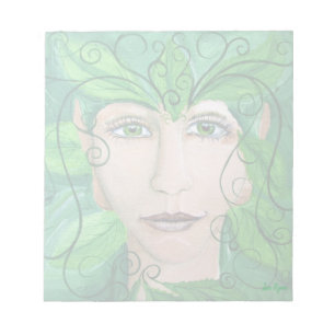 Carnet de nymphe en bois, cahier, bloc - notes