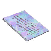 Carnet de page du poème 80 d'incapacités de (Côté Droit)