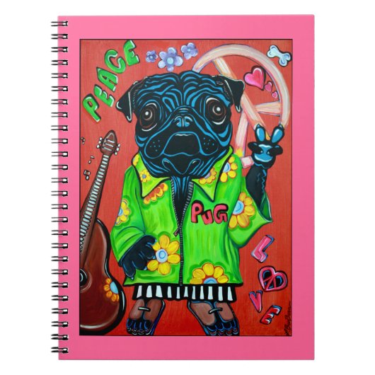 Carnet de paix d'amour de carlins (Devant)