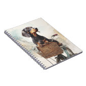 Carnet de panier à bicyclette Dachshund (Côté Droit)