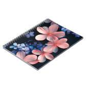 Carnet de papeterie florale esthétique (Côté gauche)