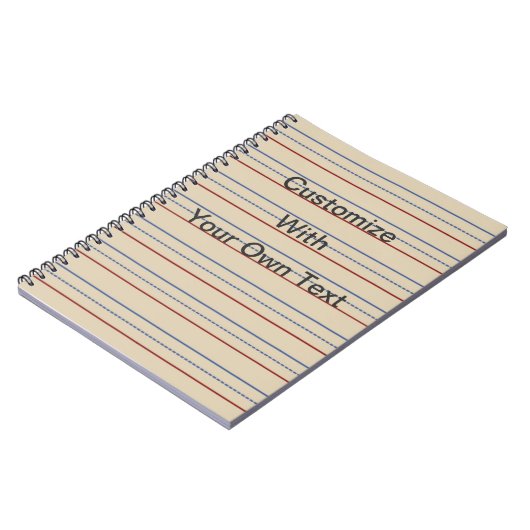 Carnet de papier d'école primaire (Côté gauche)