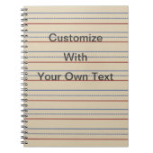 Carnet de papier d'école primaire (Devant)