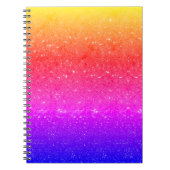 Carnet de Parties scintillant arc-en-ciel (Devant)