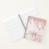 Carnet de Parties scintillant en or pour fille Ros (Intérieur)