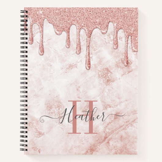 Carnet de Parties scintillant en or pour fille Ros (Devant)