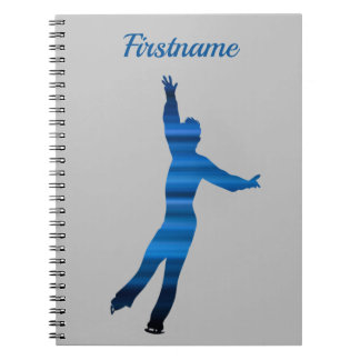 Carnet de patinage artistique masculin - Bleu