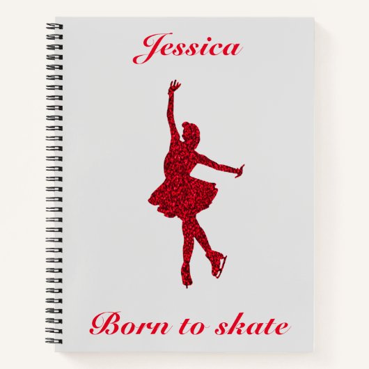 Carnet de patinage artistique pour filles (Devant)