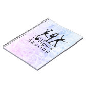 Carnet de patinage artistique - rose à bleu (Côté gauche)