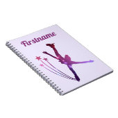 Carnet de patinage artistique - Violet Arabesque (Côté Droit)