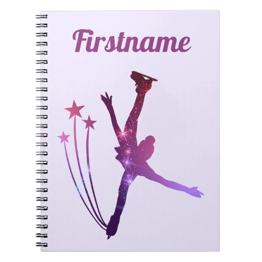 Carnet de patinage artistique - Violet Arabesque (Devant)