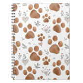 Carnet de pattes de chien (Devant)