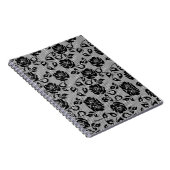 Carnet de pêche Faux Black Lace Rose (Côté Droit)