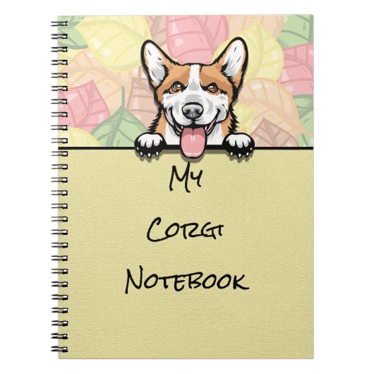 Carnet de Peeking Cute Corgi (Devant)