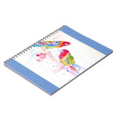 Carnet de peinture à l'aquarelle rouge Rosella Par (Côté gauche)