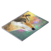 Carnet de peinture de loup - Art de la faune étonn (Côté gauche)