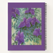 Carnet de peinture Lilac Floral Violet - Journal (Dos)