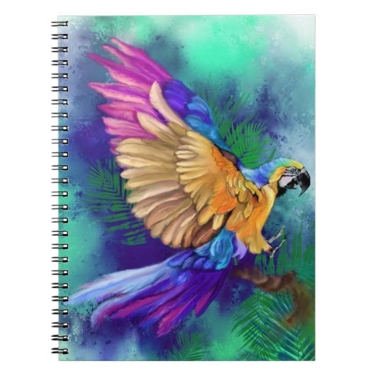 Carnet de perroquet coloré (Devant)