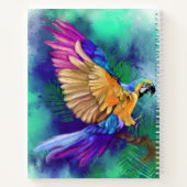 Carnet de perroquet coloré (Dos)