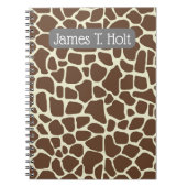 Carnet de Personnaliser - Impression Giraffe (Devant)