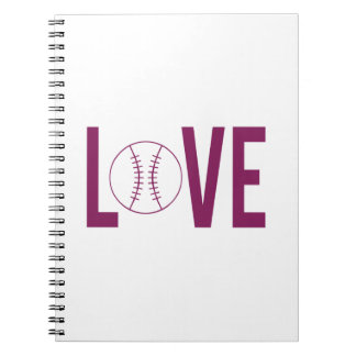 Carnet de photos de baseball d'amour