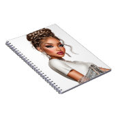 Carnet de photos en spirale Corset en Denim Glam G (Côté Droit)