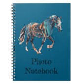Carnet de photos en spirale de cheval (Devant)