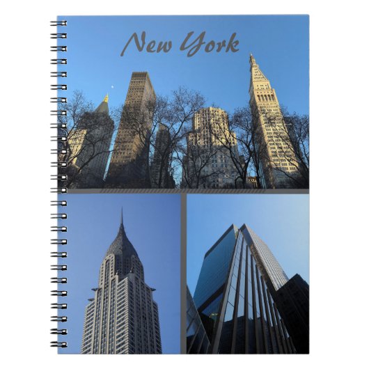 Carnet de photos en spirale des bâtiments de NYC (Devant)