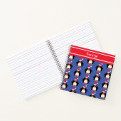 Carnet de pingouin de Noël personnalisé (Intérieur)