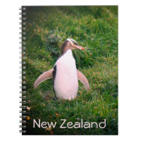 Carnet de pingouin jaune en voie de disparition