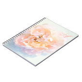 Carnet de pivoine de monogramme (Côté gauche)