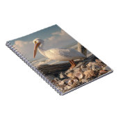 Carnet de plage blanc Pelican Seashell (Côté Droit)
