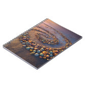 Carnet de plage de coquillages colorés Spiral (Côté gauche)