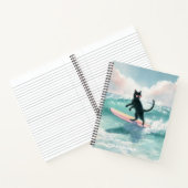 Carnet de plage Whimsical Black Cat (Intérieur)