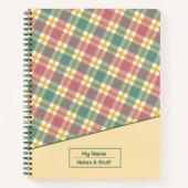 Carnet de plaid géométrique Abstrait (Devant)