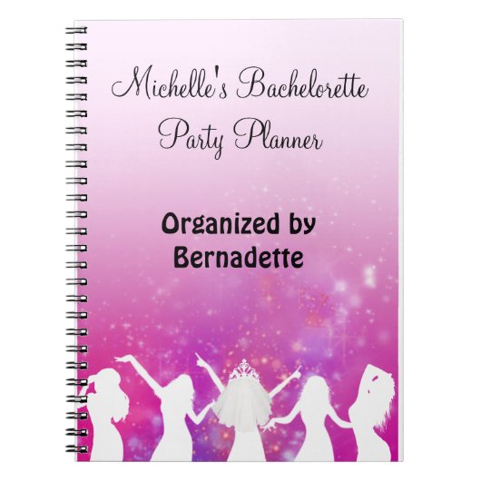Carnet de planificateur de partie de Bachelorette (Devant)