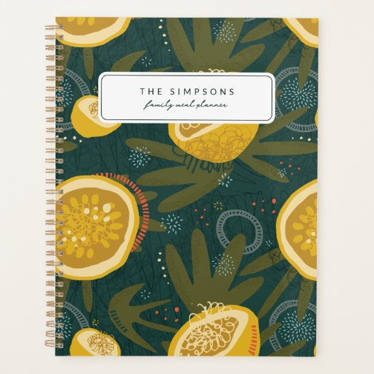 Carnet de planificateur de repas esthétique chic (Devant)