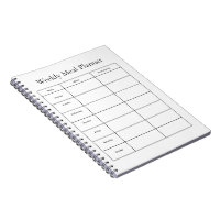 Carnet de Planificateur de Repas Hebdomadaire