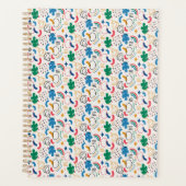 Carnet de planificateur Motif à spirale coloré (Devant)