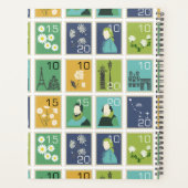 Carnet de planificateur personnalisé Postage Timps (Dos)