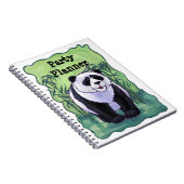 Carnet de planification de fête Panda Bear (Côté Droit)