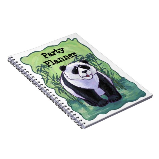 Carnet de planification de fête Panda Bear (Côté Droit)