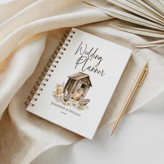Carnet de planification de mariage Country Farm Ch