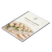 Carnet de planification de mariage floral élégant  (Côté gauche)