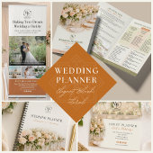 Carnet de planification de mariage floral élégant 