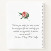 Carnet de planification de mariage Magnolia rose (Dos)